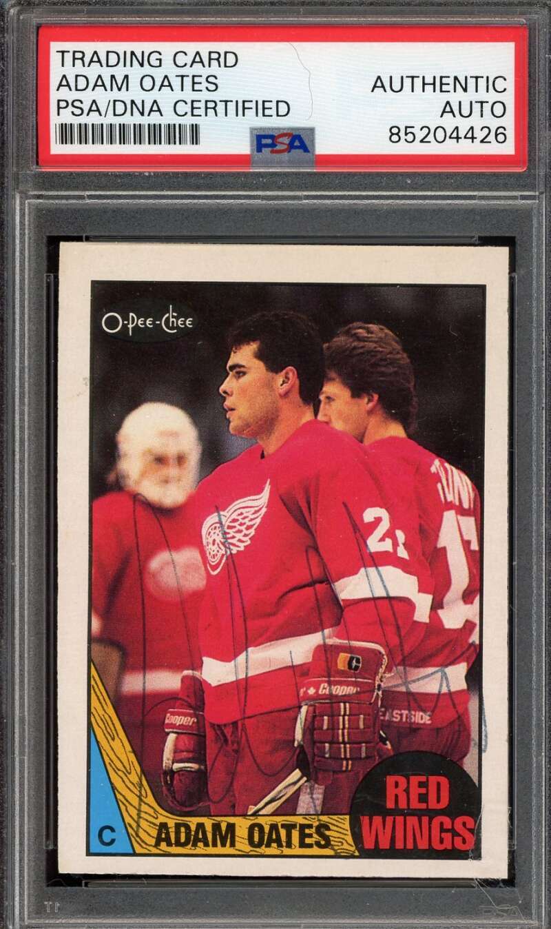 Adam Oates PSA DNA Signed 1987 O-Pee-Chee Rookie Autograph