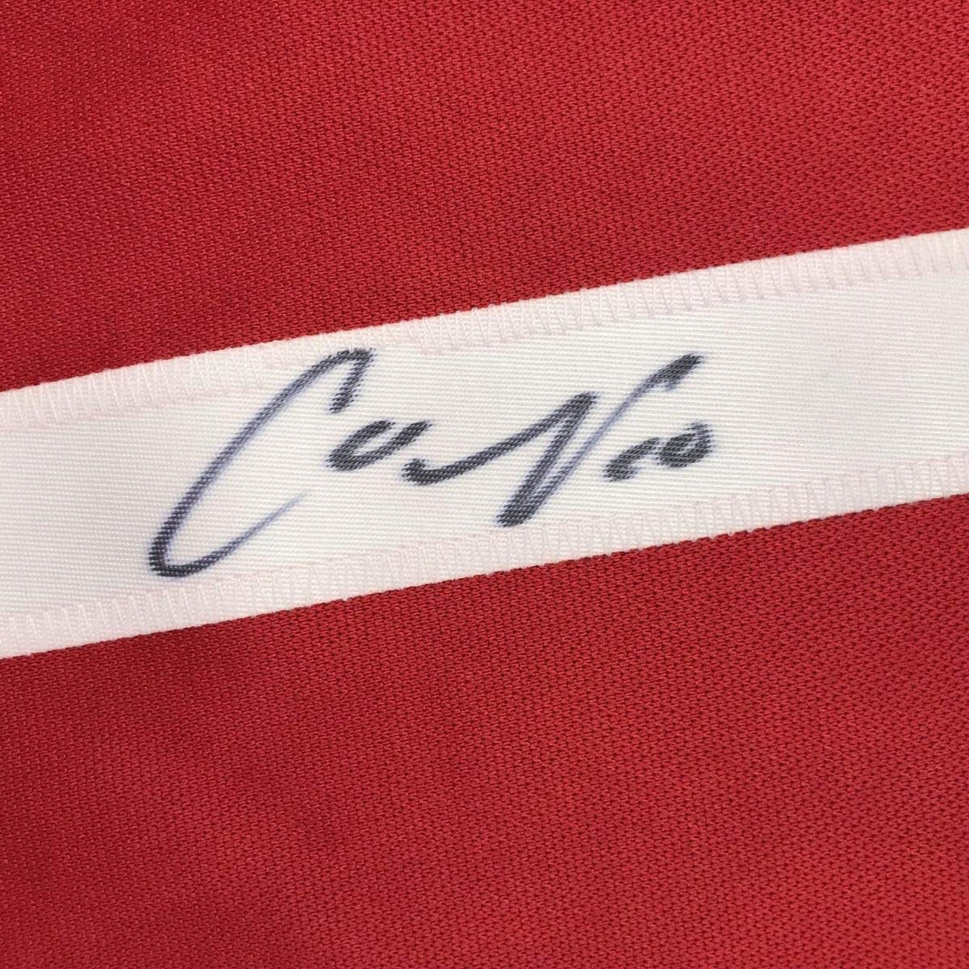 Autographed/Signed CARLI LLOYD Red Team USA Soccer USWNT Jersey JSA COA Auto