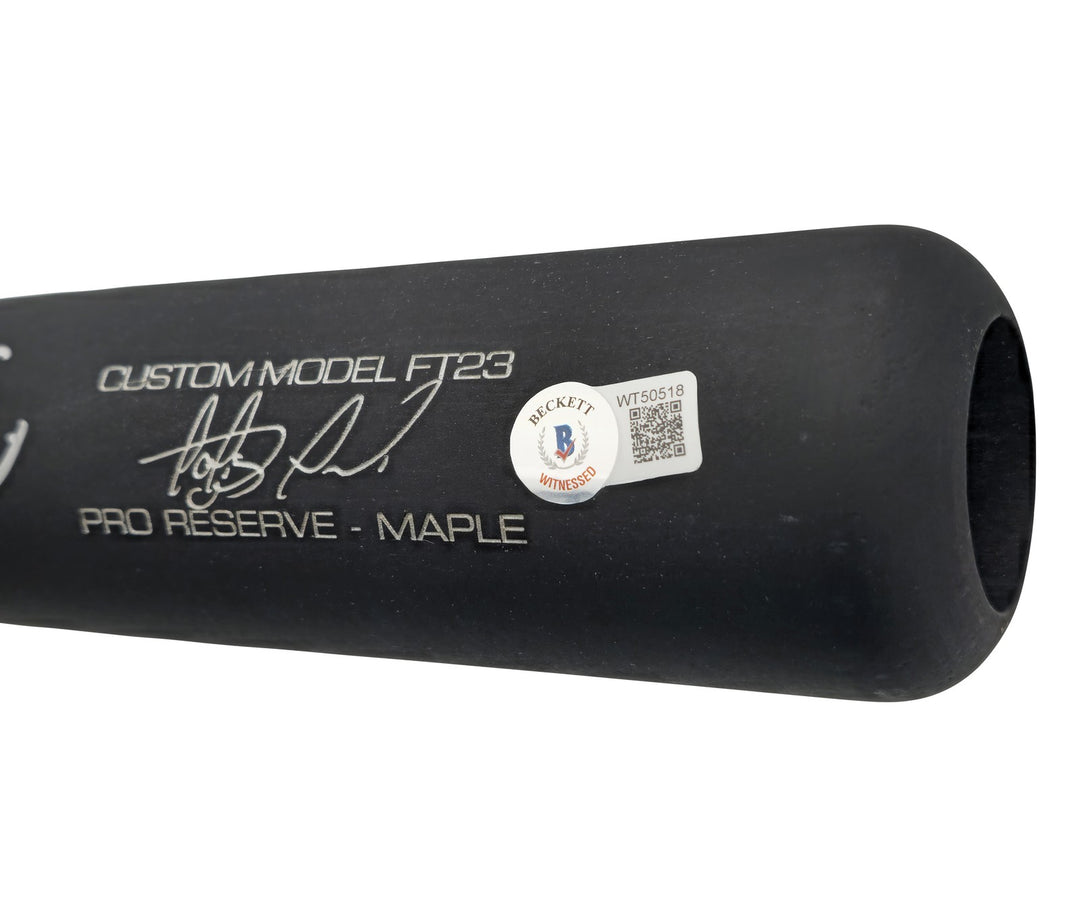 Fernando Tatis Jr Auto Matte Black Victus Game Model Baseball Bat Padres Beckett