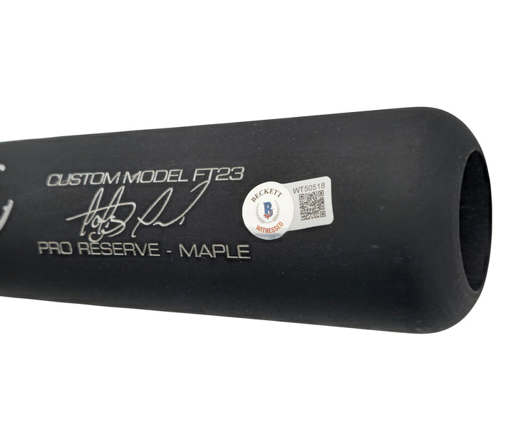 Fernando Tatis Jr Auto Matte Black Victus Game Model Baseball Bat Padres Beckett