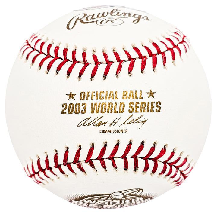 Miguel Cabrera Signed Official 2003 WS Logo Baseball Detroit Tigers Beckett Wit