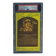 Enos Slaughter Signed 4x6 St Louis Cardinals HOF Plaque Card PSA/DNA 85026107