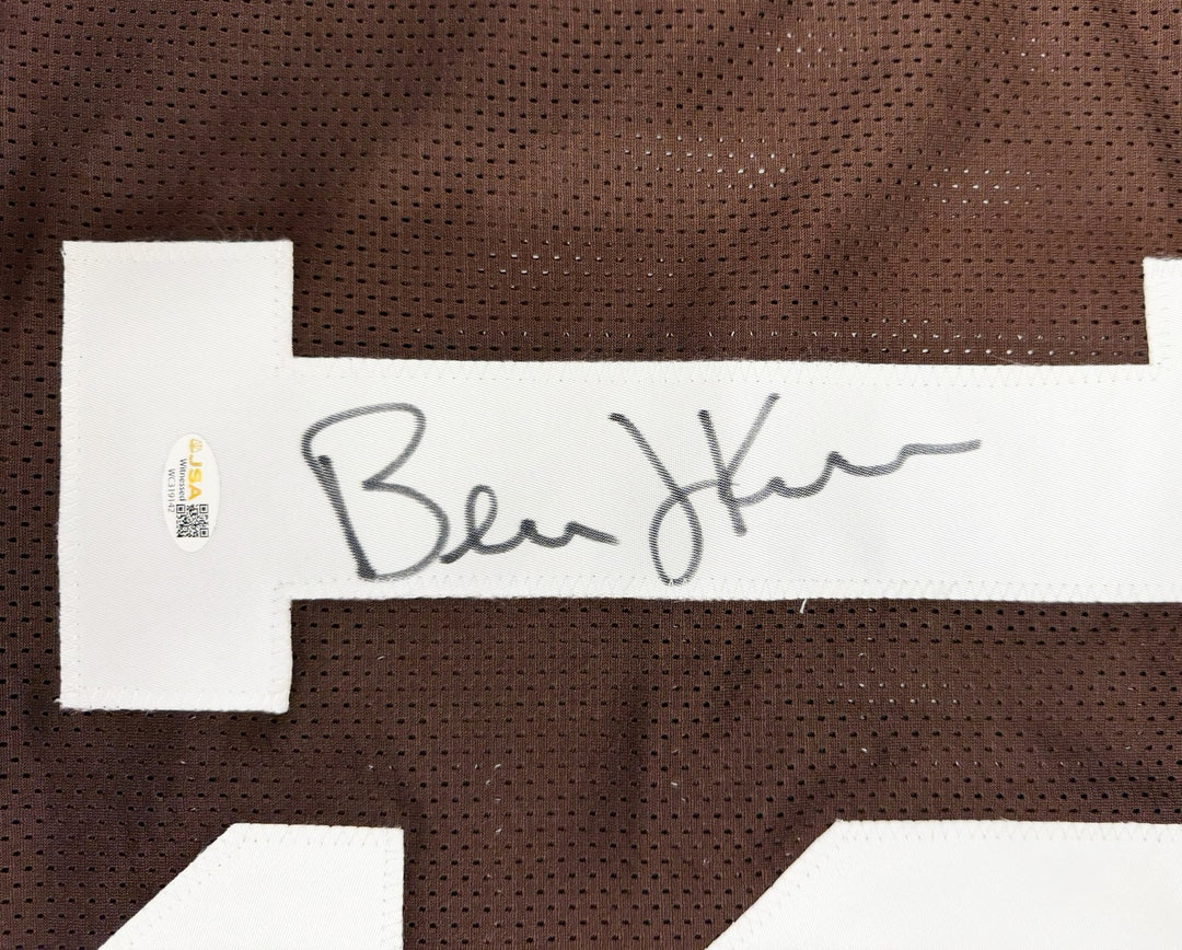Bernie Kosar Signed Cleveland Browns Brown Jersey JSA Witness