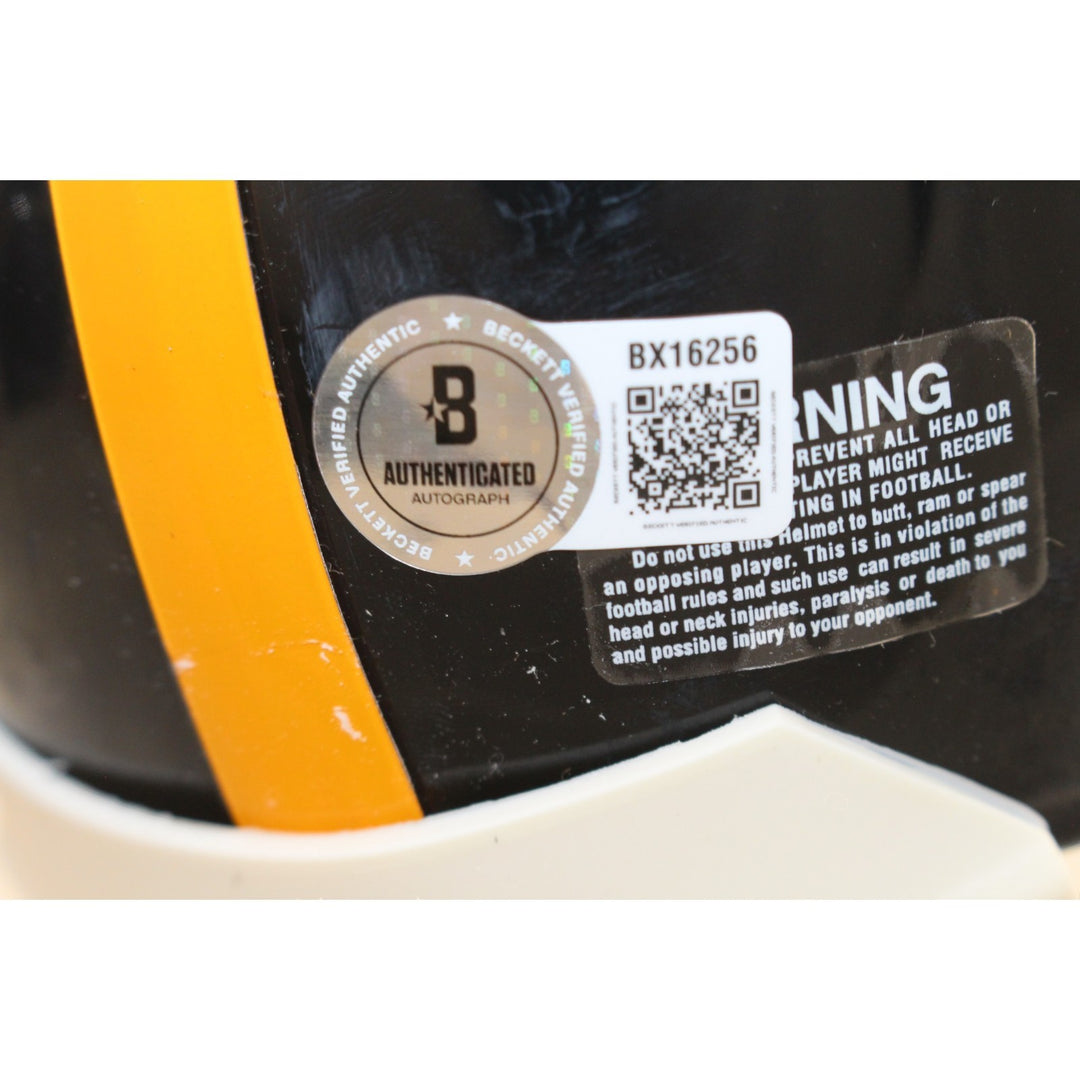 John Stallworth Signed Pittsburgh Steelers VSR4 TB Mini Helmet Beckett 57161