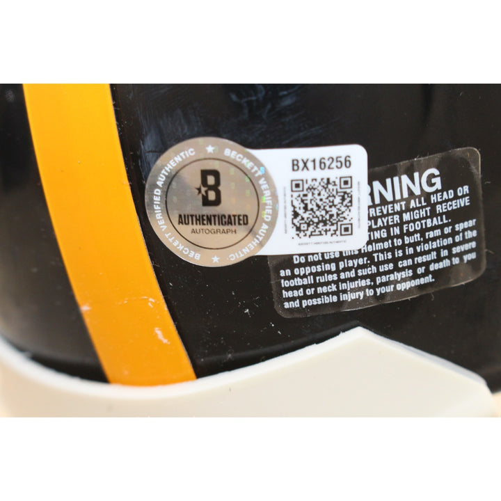 John Stallworth Signed Pittsburgh Steelers VSR4 TB Mini Helmet Beckett 57161