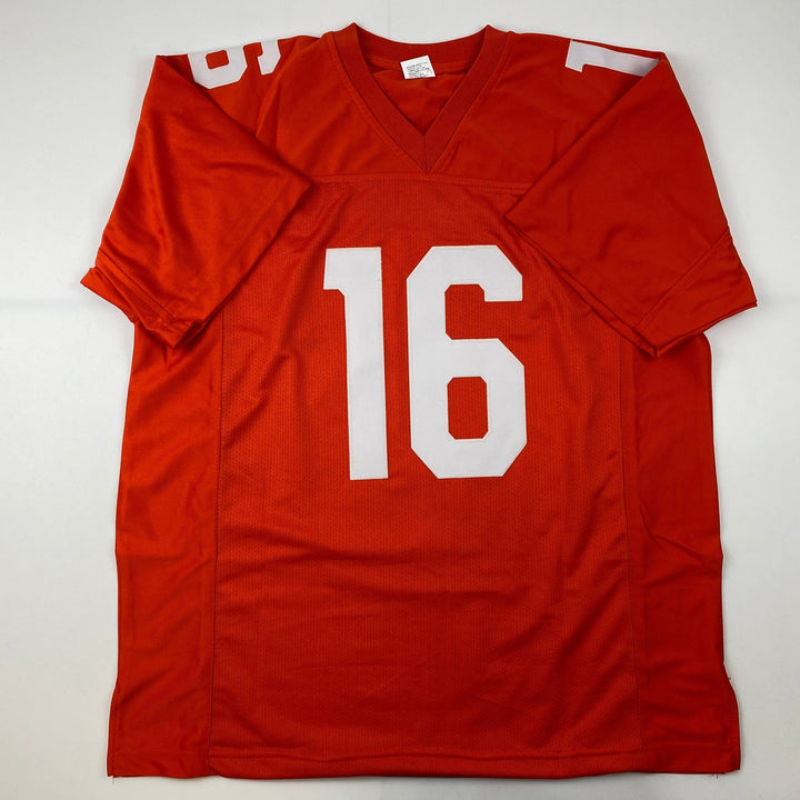 Facsimile Autographed Peyton Manning Tennessee Orange Reprint Jersey Men's XL