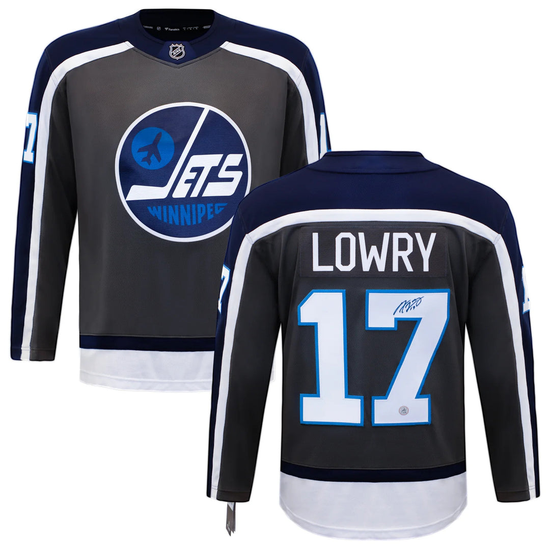 Adam Lowry Signed Winnipeg Jets Special Edition Fanatics Breakaway Jersey