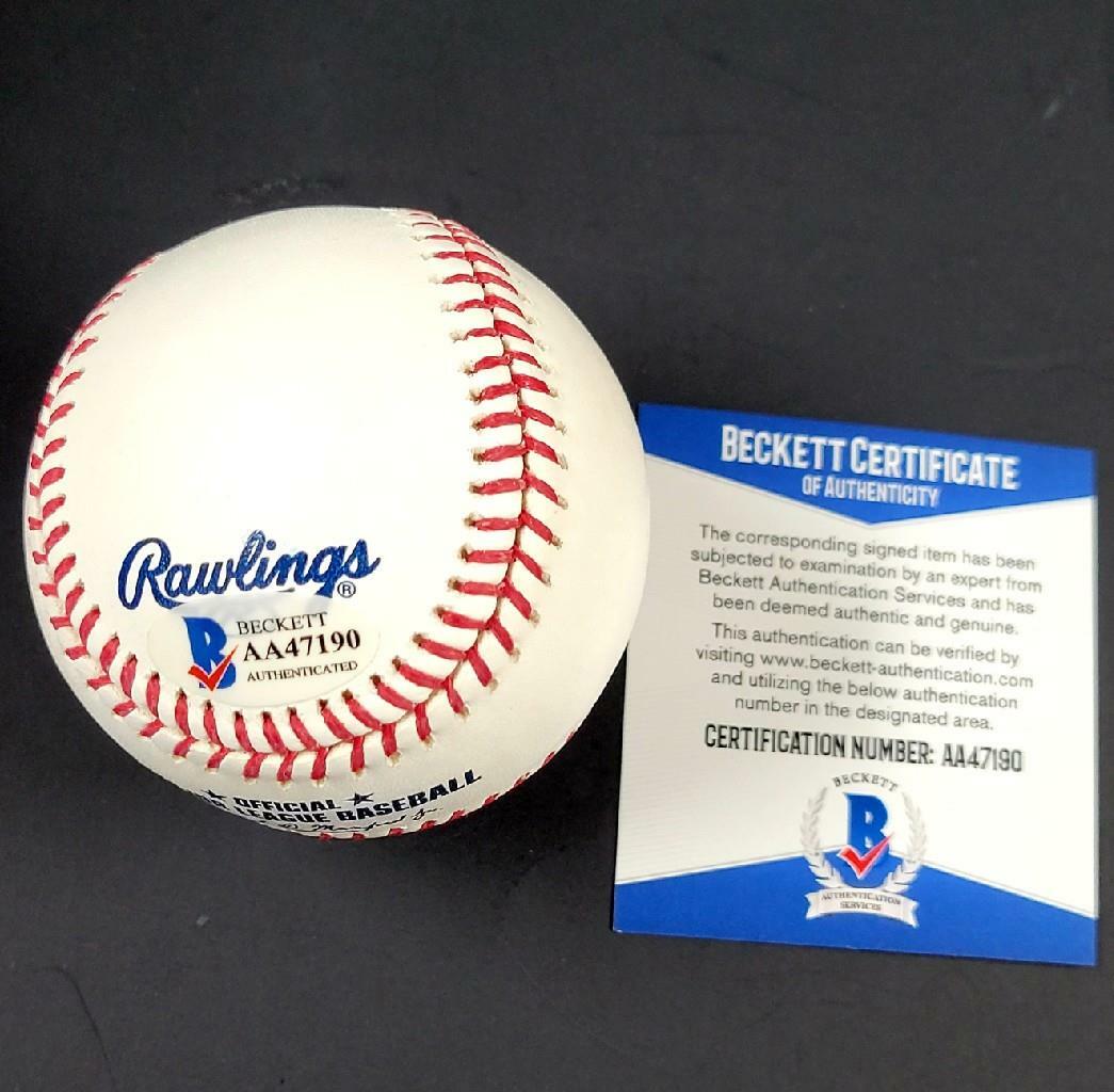 Tommy Lasorda signed "HOF 97" Rawlings OML Baseball Dodgers Auto (A) ~ BAS COA