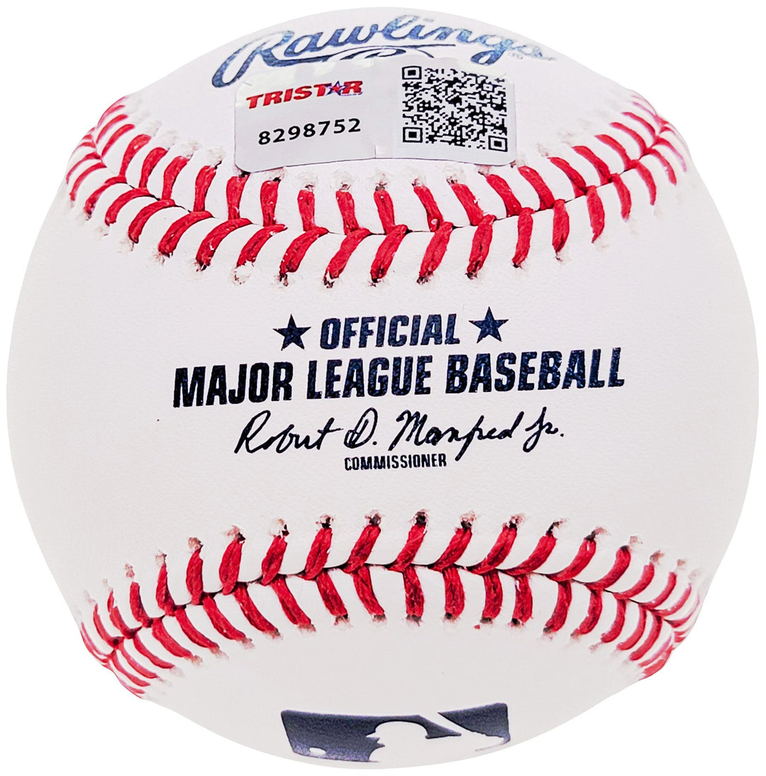 Ken Griffey Sr. Signed MLB Baseball Cincinnati Reds "75-76 WS Champs" Tristar