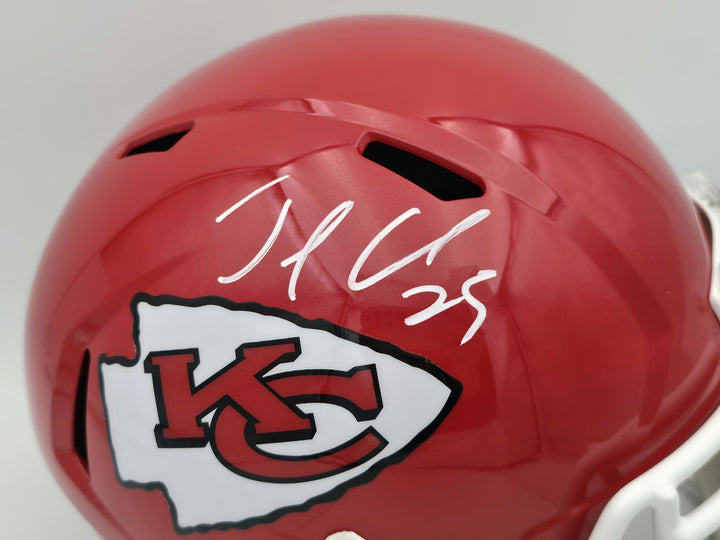 Jamaal Charles Signed Chiefs Red Full Size Speed Replica Helmet Beckett Witness