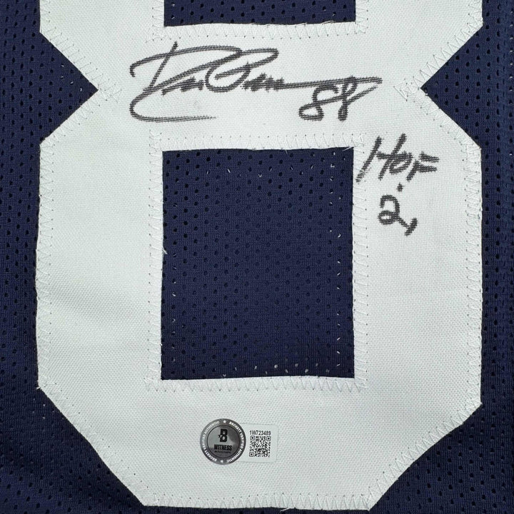 Autographed/Signed DREW PEARSON Dallas Thanksgiving Jersey JSA COA Auto