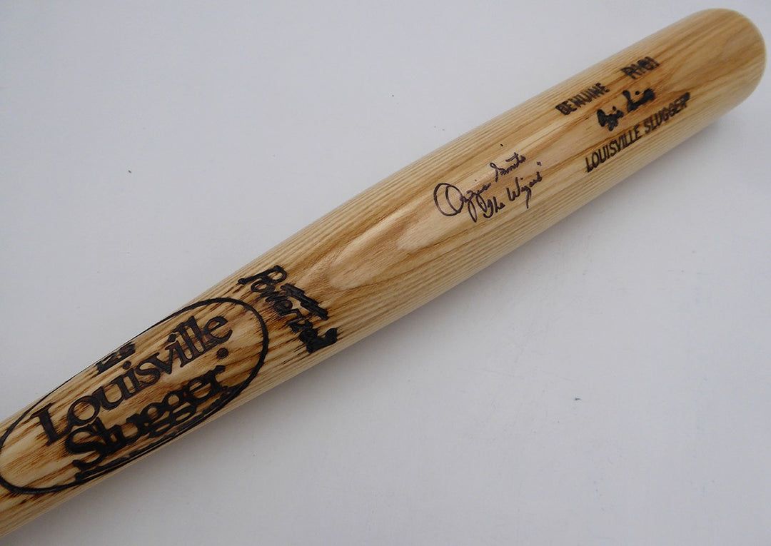 Ozzie Smith Auto L Slugger Bat St. Louis Cardinals The Wizard MLB Holo VS684865