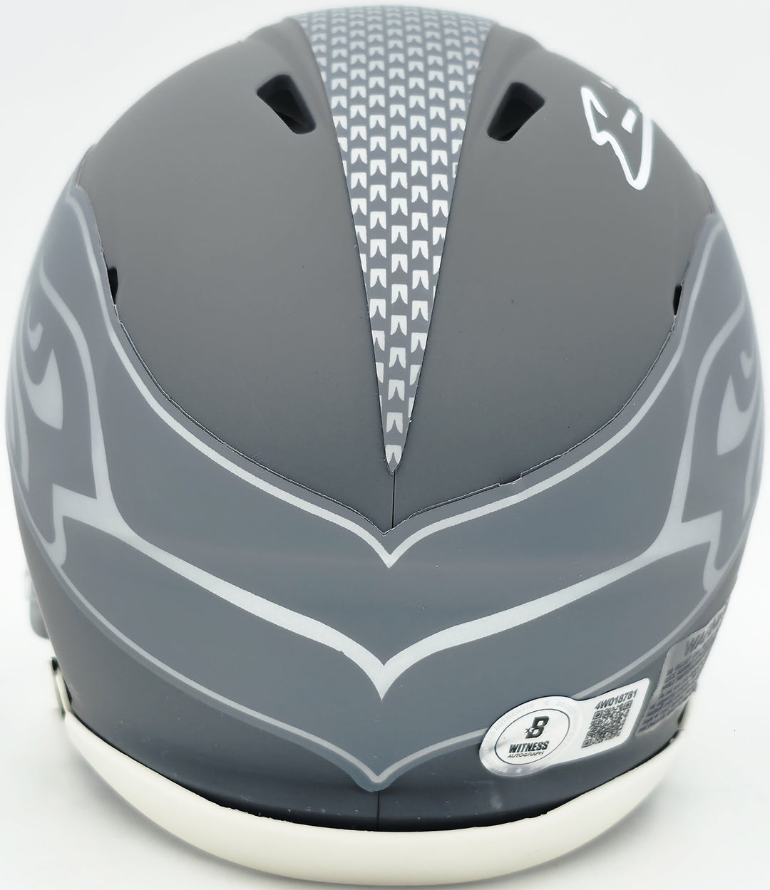 Nick Emmanwori Signed Seahawks Slate Silver Speed Mini Helmet Beckett Witness