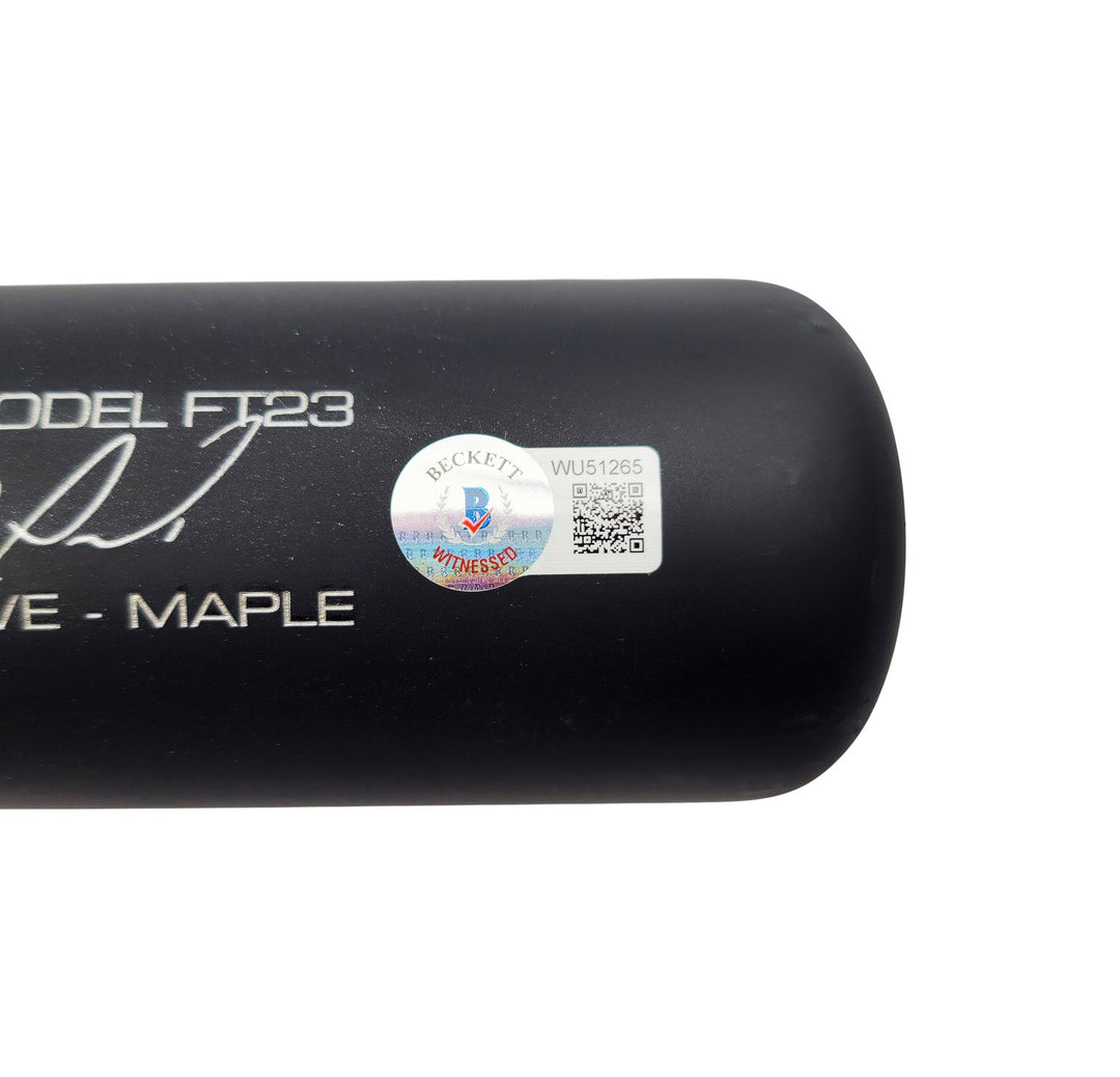 Fernando Tatis Jr. Signed Matte Black Victus Game Model Bat Padres Beckett