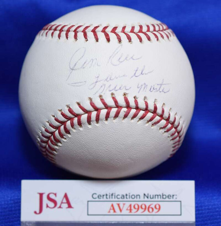 Jim Rice JSA Major League Signed Baseball I Love The Green Monster