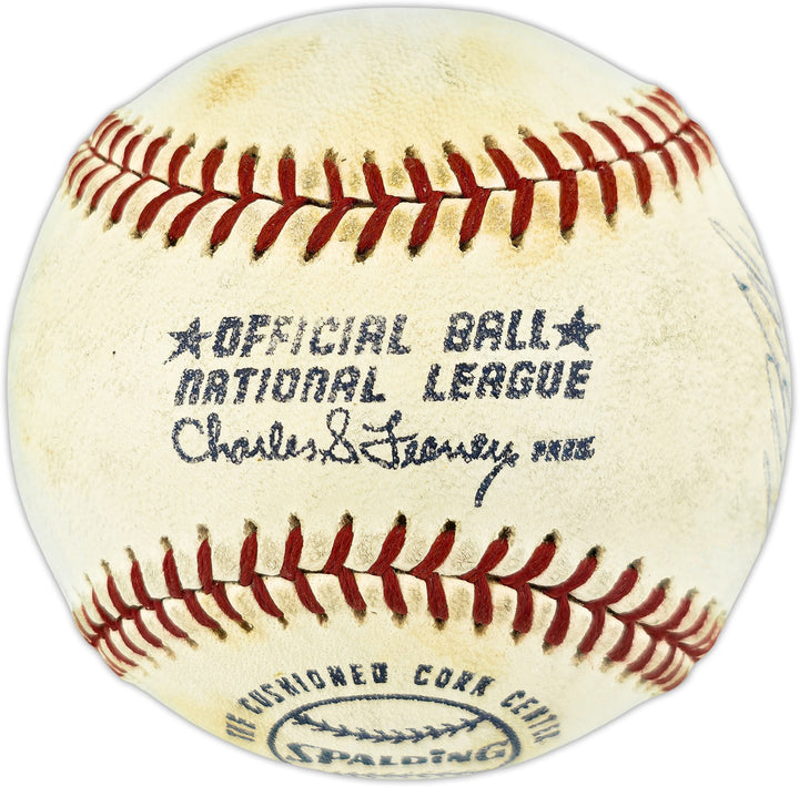 Roberto Clemente Auto Official Feeney NL Baseball Pirates "To Bill" Beckett, PSA