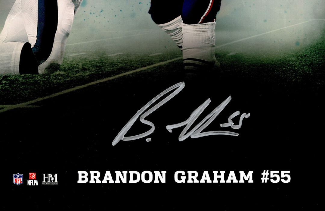 Brandon Graham & Milton Williams Signed 16x20 Photo Eagles Beckett Witness