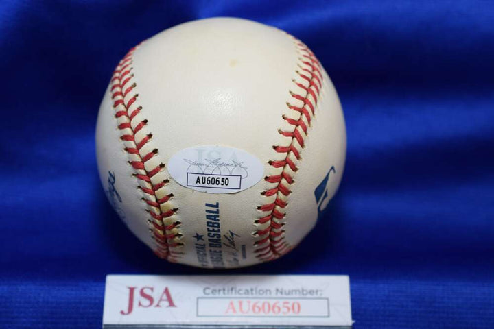 Vernon Wells JSA COA Autograph Major League Signed Baseball