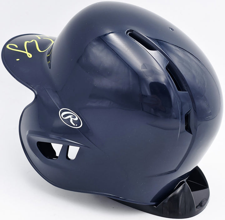 Cal Raleigh Signed Seattle Mariners Navy Blue Mini Helmet Fanatics & MLB Holo