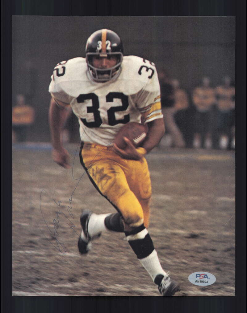 Franco Harris PSA DNA Signed 70`s Vintage 8x10 Photograph Autographed Steelers