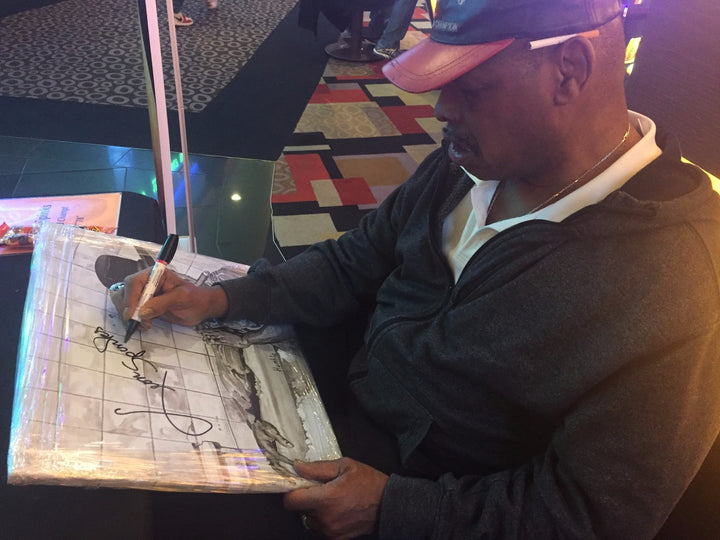 Leon Spinks Signed Original Art Work 1/1 Hand Painting COA Autograph Canvas