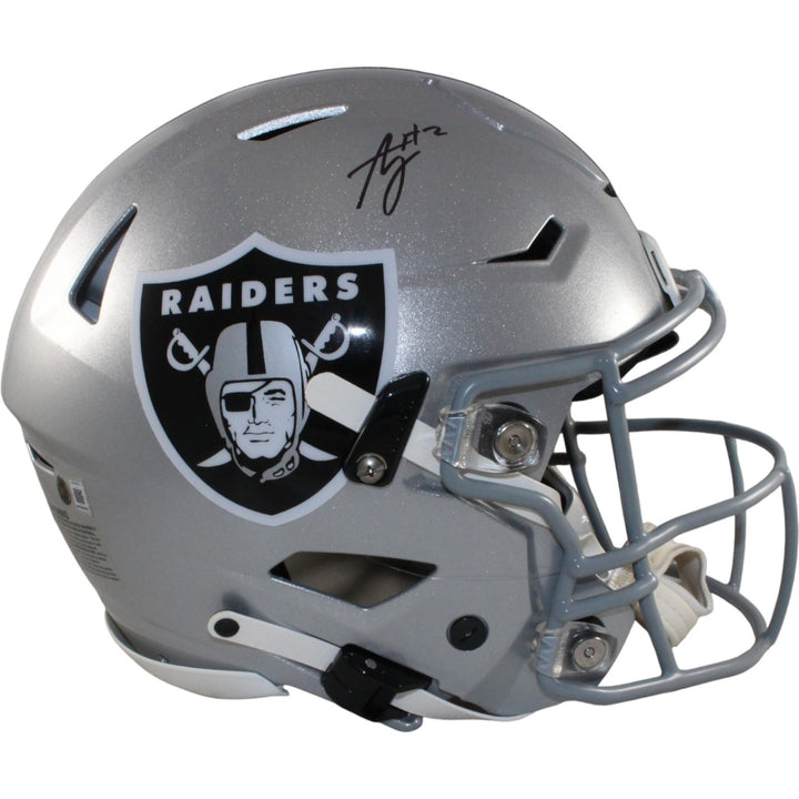 Ashton Jeanty Autographed Las Vegas Raiders SpeedFlex Beckett Witnessed 57512