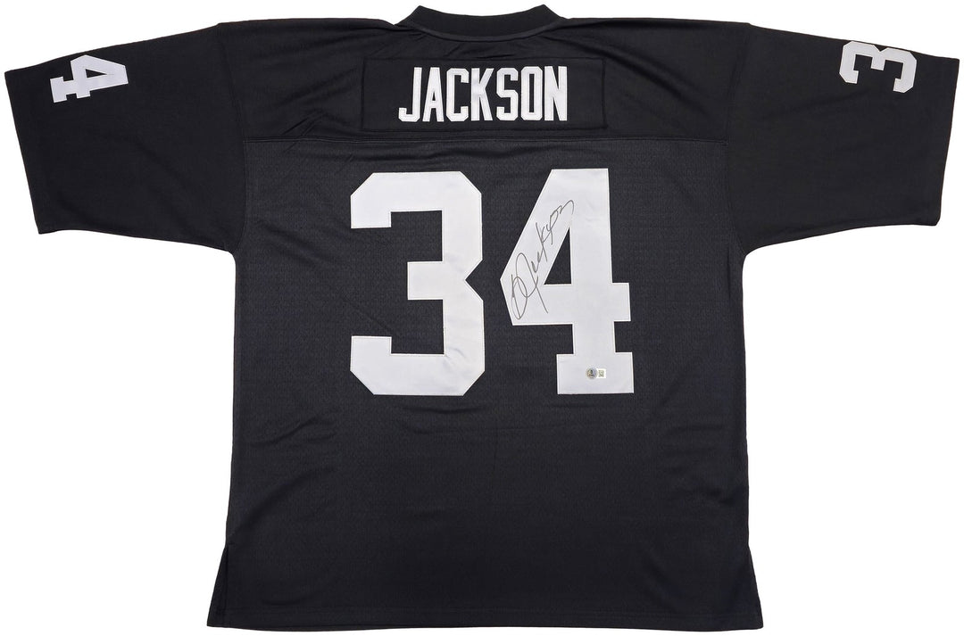 Raiders Bo Jackson Auto Black Authentic Mitchell Ness Throwback Jersey XXL BAS
