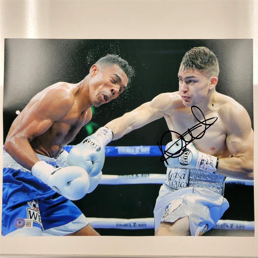 Oscar Duarte signed 11x14 photo boxing autograph ~ Beckett BAS Holo