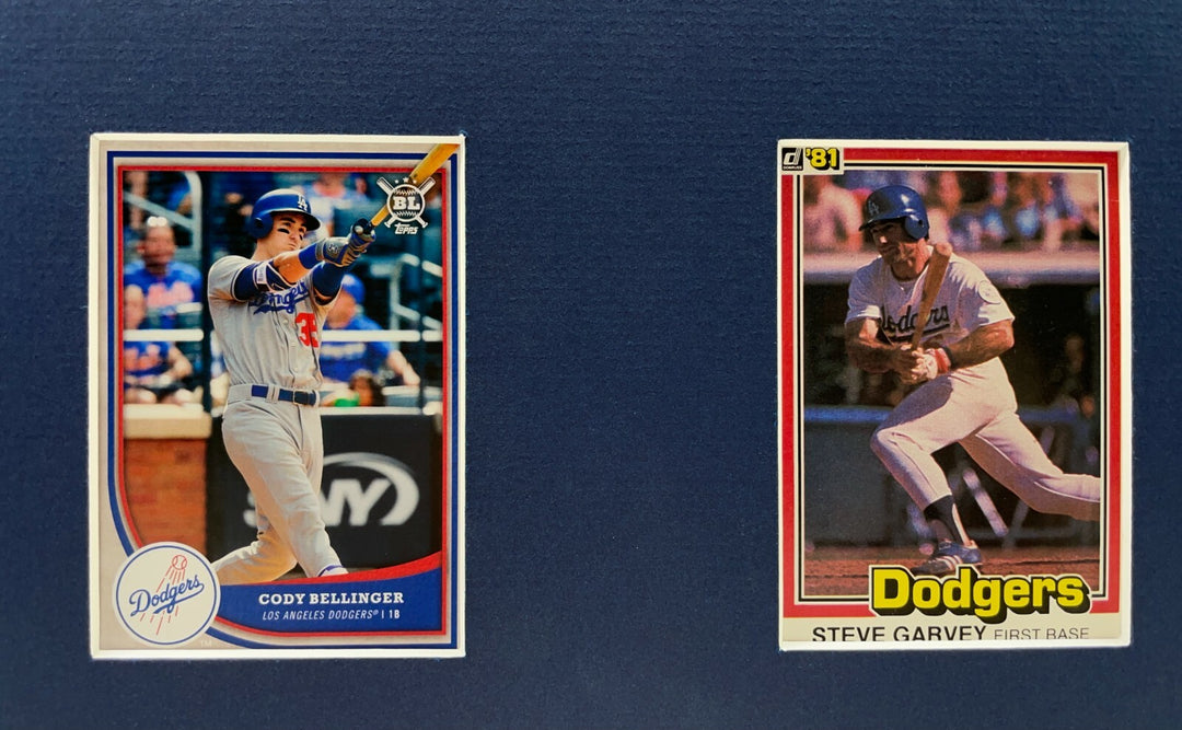 Los Angeles Dodgers Legends Framed 10 Baseball Card Collage Lot Koufax Kershaw