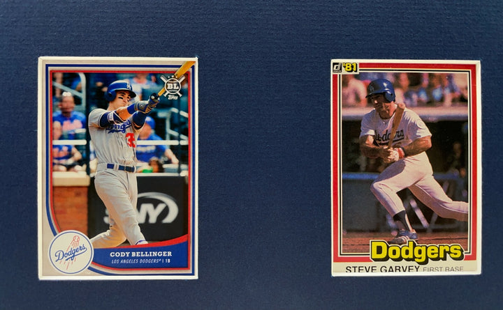 Los Angeles Dodgers Legends Framed 10 Baseball Card Collage Lot Koufax Kershaw