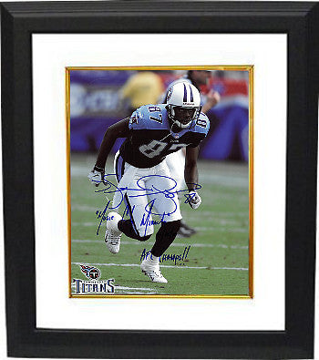 Kevin Dyson signed Titans 8x10 Photo Framed Music City Miracle/01/08/00/Champs