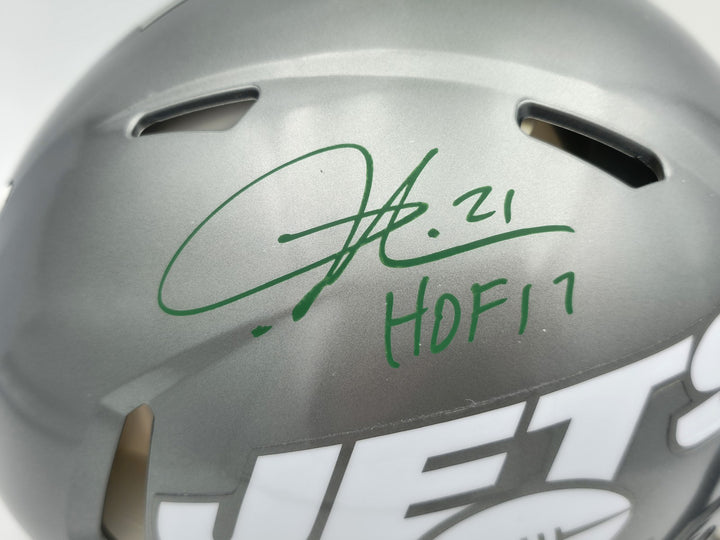 LaDainian Tomlinson Auto Jets Flash Gray Full Size Speed Authentic Helmet HOF 17