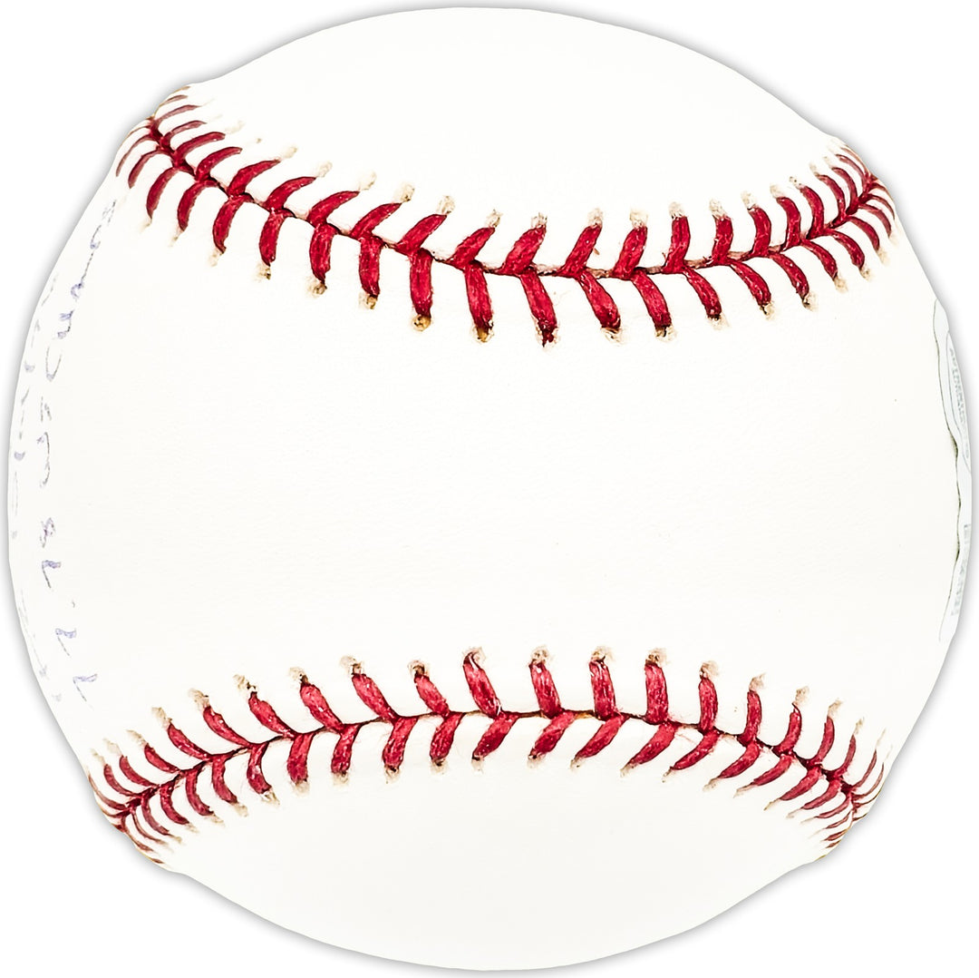 Chris Chambliss Autographed 1978 WS Baseball Yankees ALCS HR Beckett BM25614