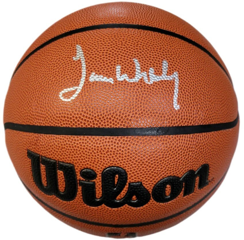 James Worthy signed Wilson NBA Authentics Series I/O Basketball- JSA Witnessed
