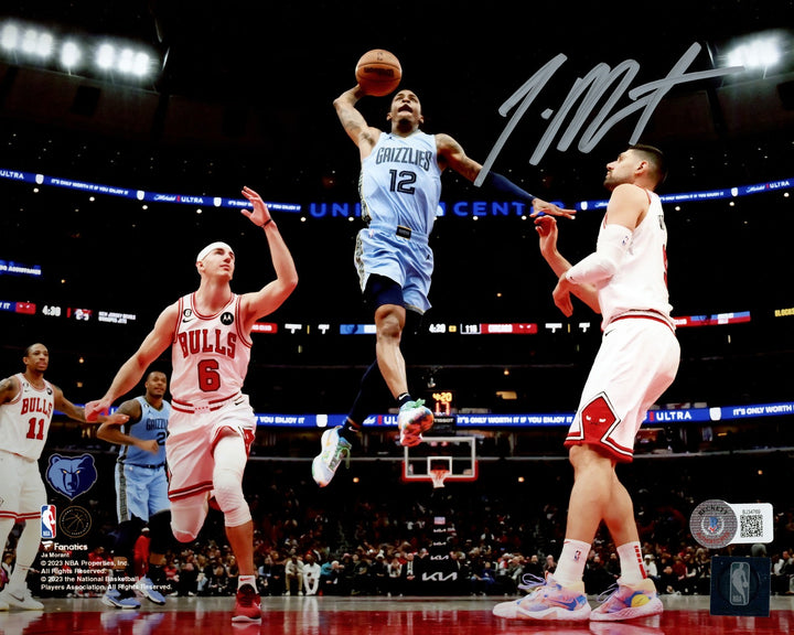 Ja Morant Autographed Signed 8x10 Photo Memphis Grizzlies Beckett BAS QR
