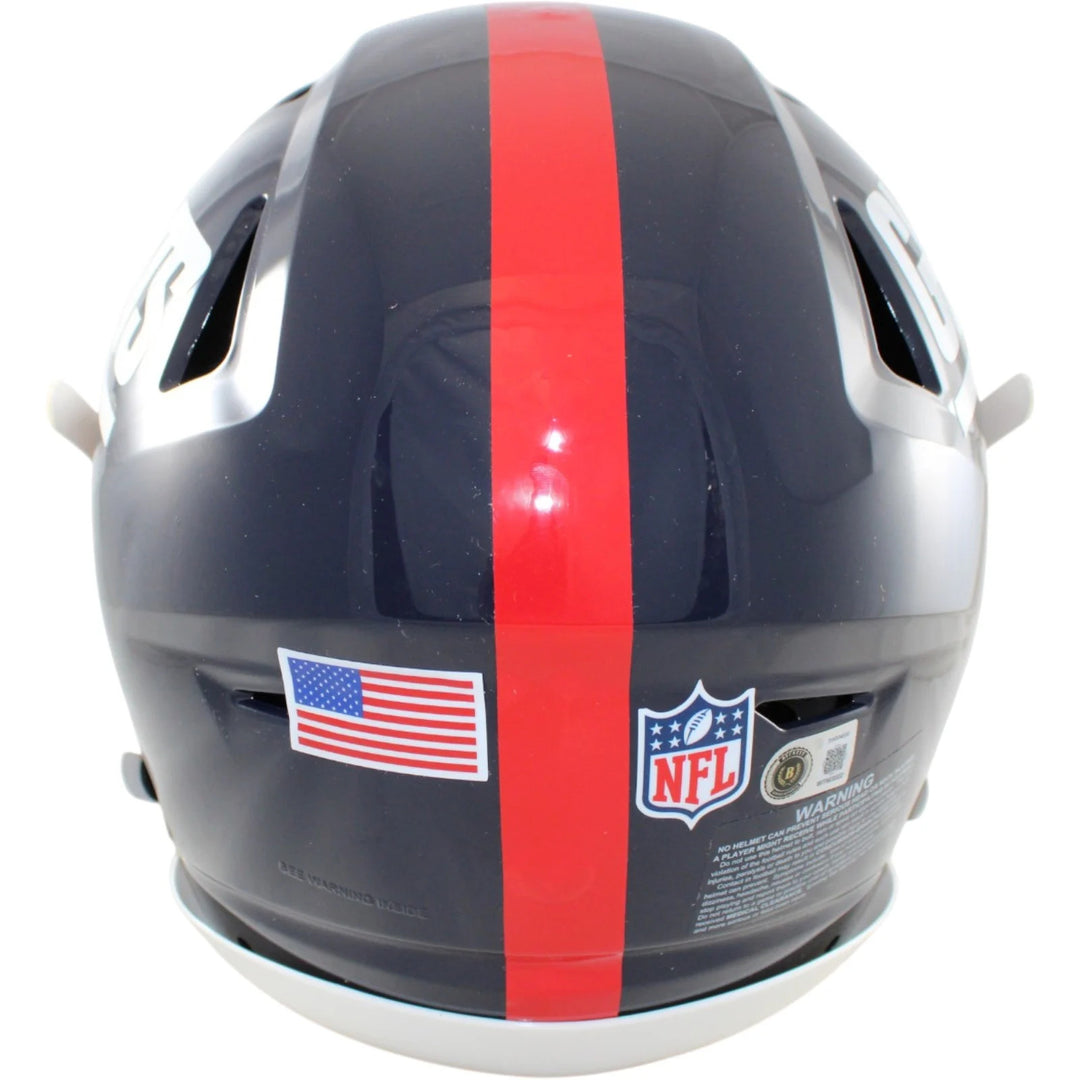 Phil Simms Signed New York Giants SpeedFlex TB Helmet SB MVP Beckett WIT 58496