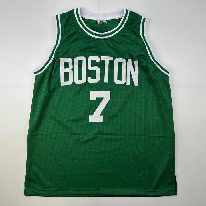 Facsimile Autographed Jaylen Brown Boston Green Reprint Auto Jersey Size Mens XL