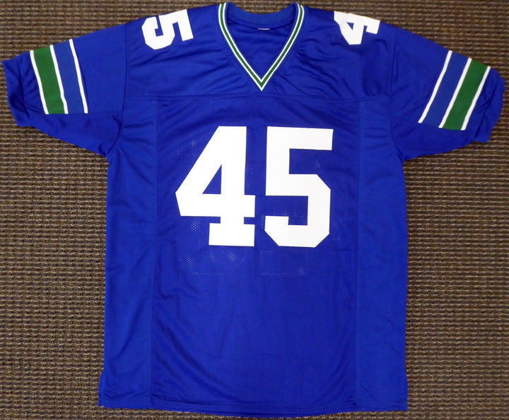 Seattle Seahawks Kenny Easley Signed Framed Blue Jersey MCS Holo