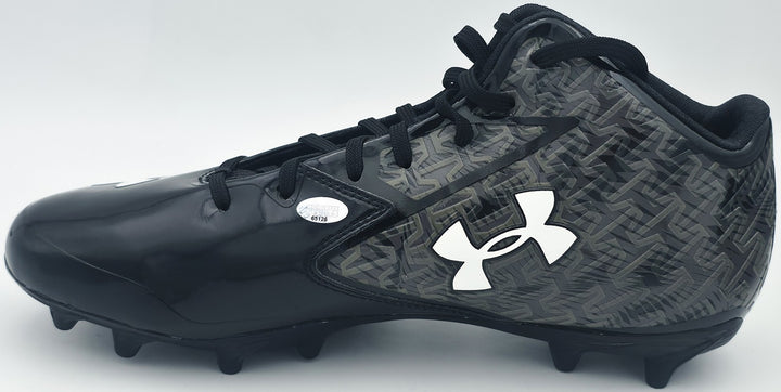 Ernest Jones IV Auto Pair of Black Under Armour Cleats Seahawks Size 10 MCS Holo