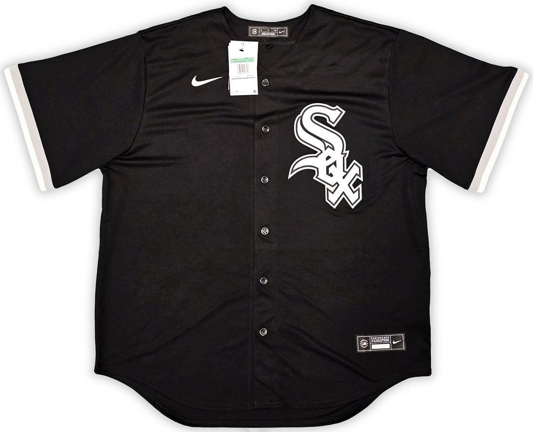 Chicago White Sox Bo Jackson Signed Black Nike Jersey Size XL Beckett Wit