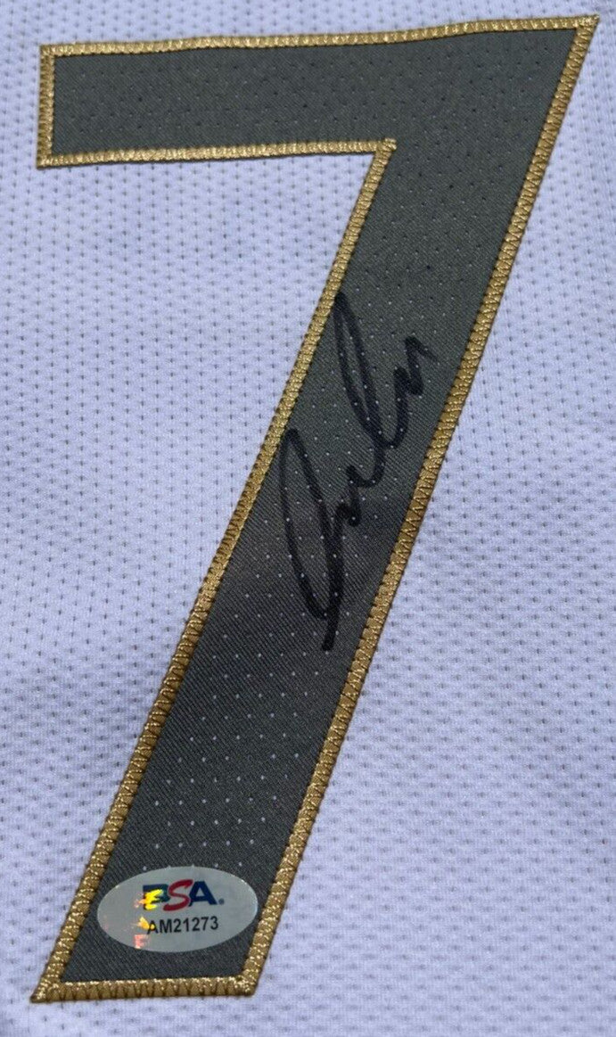 LUKA DONCIC SIGNED CITY EDITION MAVERICKS AUTHENTIC BASKETBALL JERSEY PSA/DNA