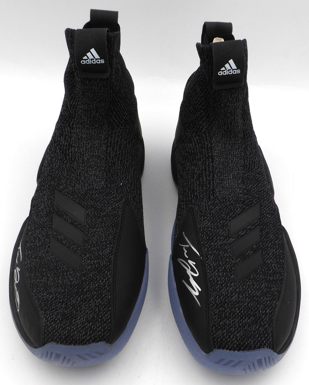 Trae Young Auto Black Adidas Shoes Hawks Light Strike Size 12.5 Beckett BL93440