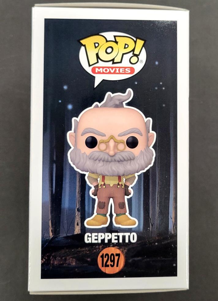 Mark Gustafson signed Pinocchio Geppetto Funko Pop! autograph (A) ~ BAS Beckett