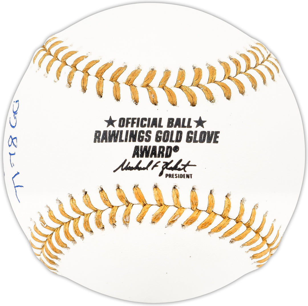 Graig Nettles Signed Gold Glove Logo MLB Baseball Yankees Beckett Wit
