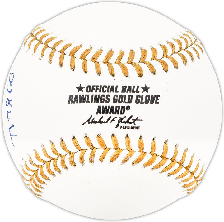 Graig Nettles Signed Gold Glove Logo MLB Baseball Yankees Beckett Wit