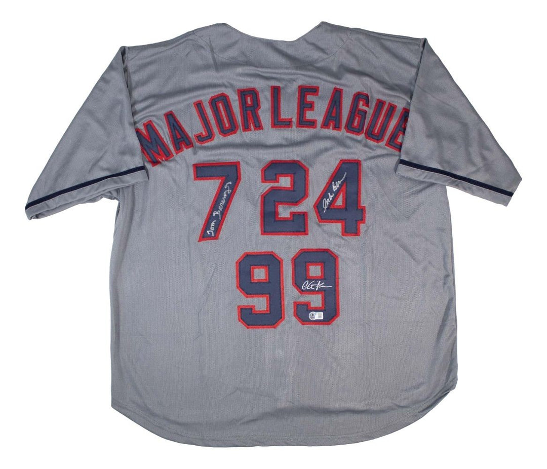 Sheen Bernsen Berenger Signed Gray Major League Baseball Jersey BAS