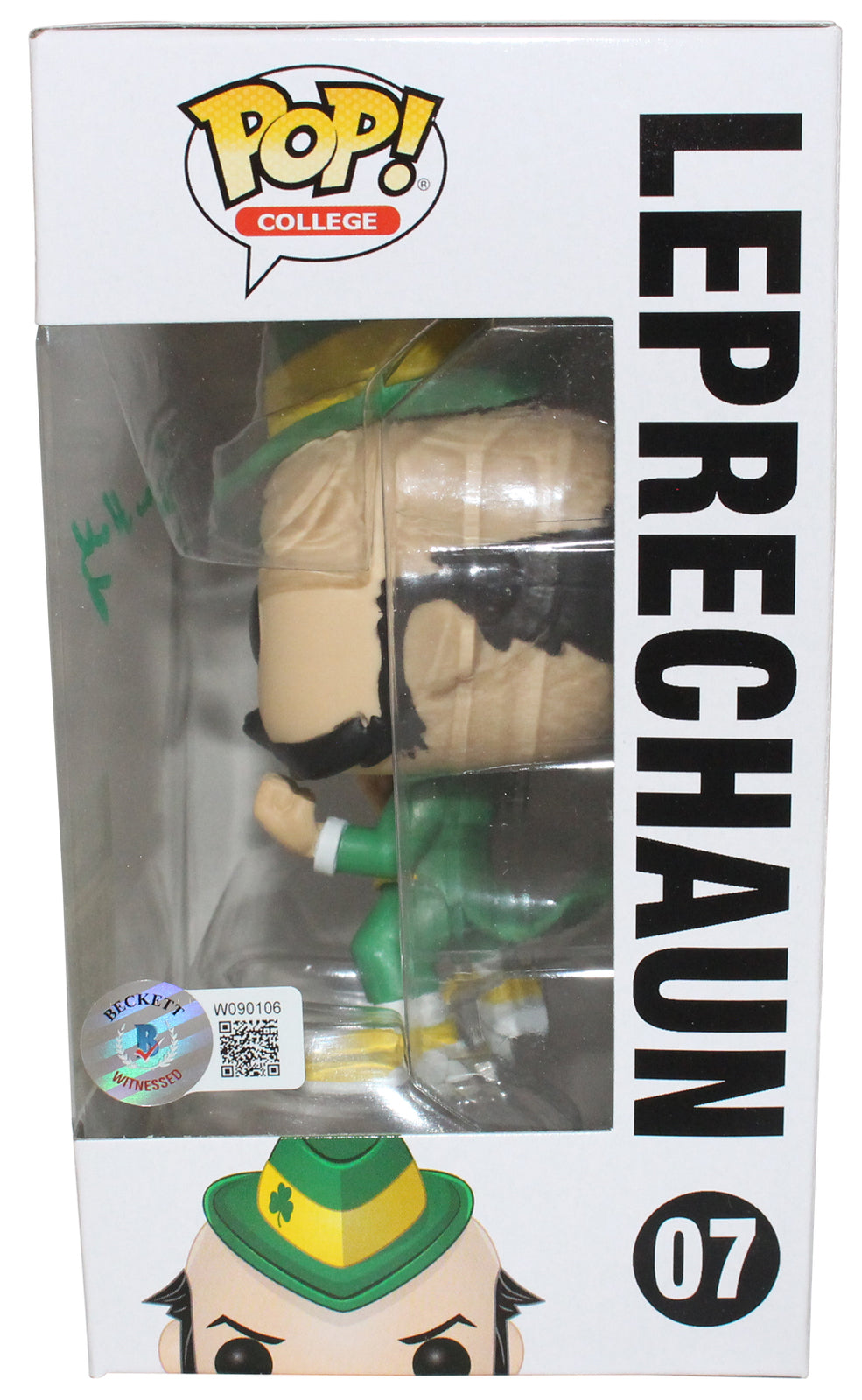 Lou Holtz Autographed/Signed Notre Dame Funko Pop! #7 Beckett 40612