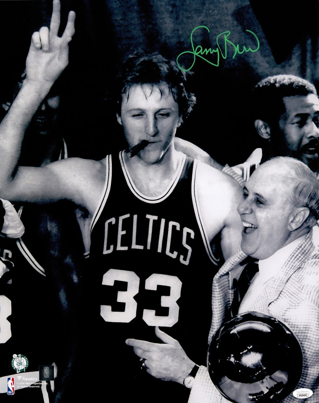 Larry Bird Autographed Signed 16x20 Photo Boston Celtics Red Auerbach JSA