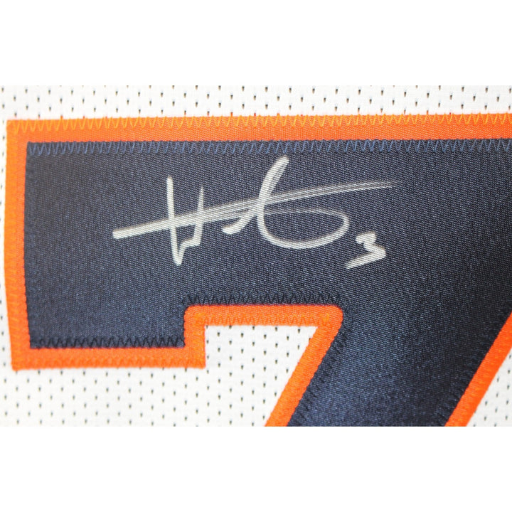 Wil Lutz Autographed Pro Style Sz XL White Jersey Beckett Witness 55156