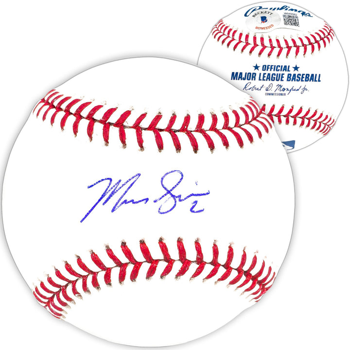 Marcus Semien Signed Official MLB Baseball Texas Rangers Beckett BAS Witness